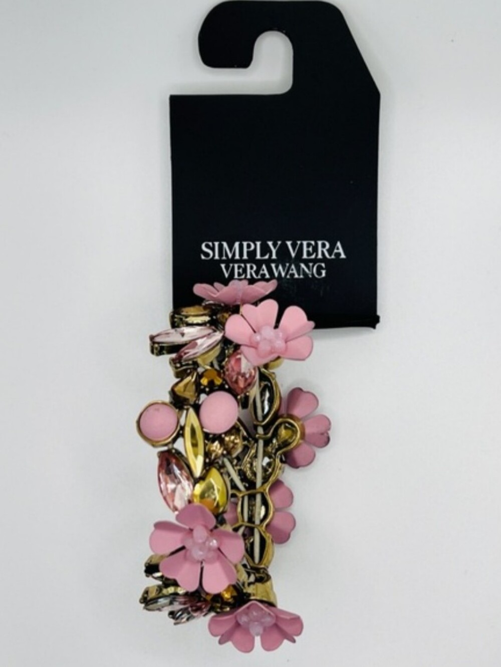 Simply Vera Vera Wang Pink Floral Stretch Bracelet